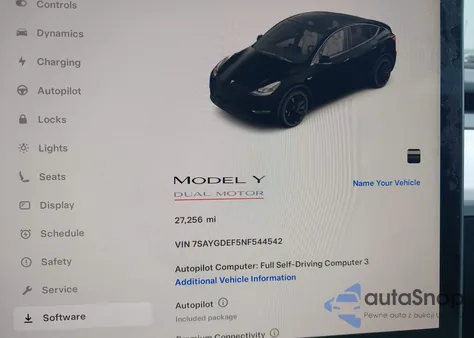 2022 Tesla Model Y Performance Dual Motor All-Wheel Drive from USA, damaged, VIN 7SAYGDEF5NF544542